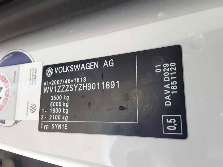 Photo 12 VIN: WV1ZZZSYZH9011891 - VW CRAFTER 35 TDI VA 