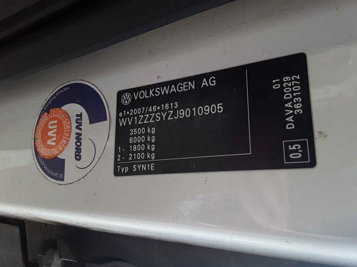 Photo 12 VIN: WV1ZZZSYZJ9010905 - VOLKSWAGEN CRAFTER 35 TDI VA 