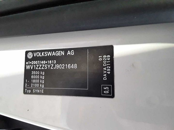 Photo 11 VIN: WV1ZZZSYZJ9021648 - VOLKSWAGEN CRAFTER 35 TDI VA 