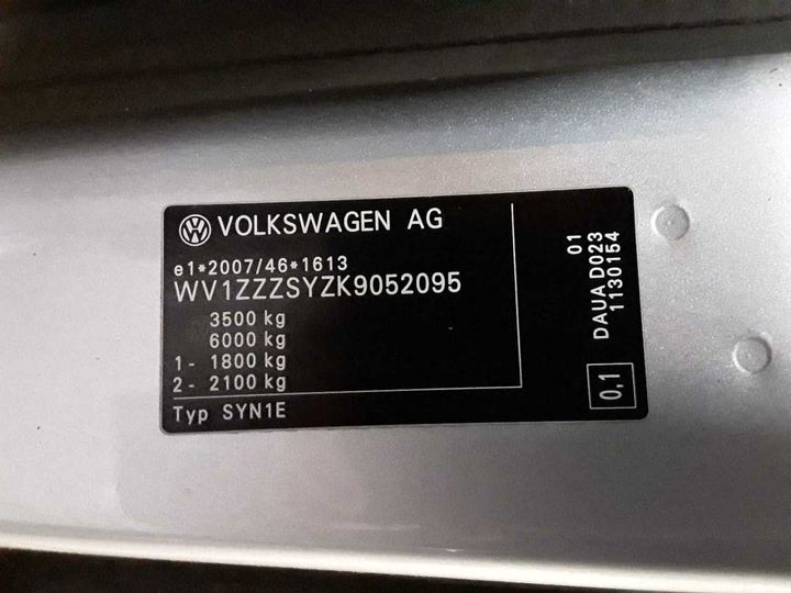 Photo 12 VIN: WV1ZZZSYZK9052095 - VOLKSWAGEN CRAFTER 35 TDI 