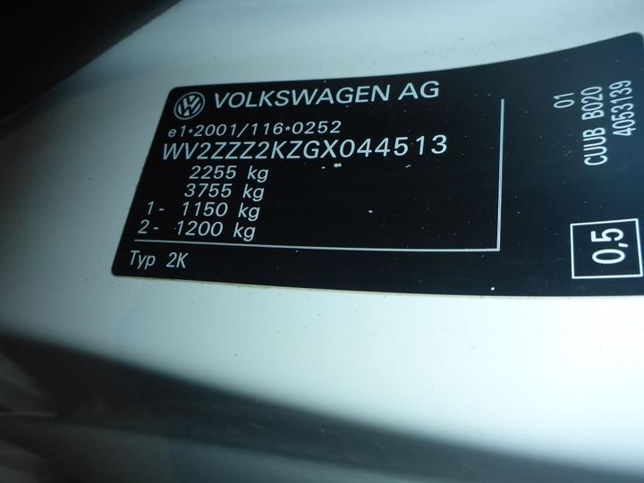 Photo 11 VIN: WV2ZZZ2KZGX044513 - VOLKSWAGEN CADDY 