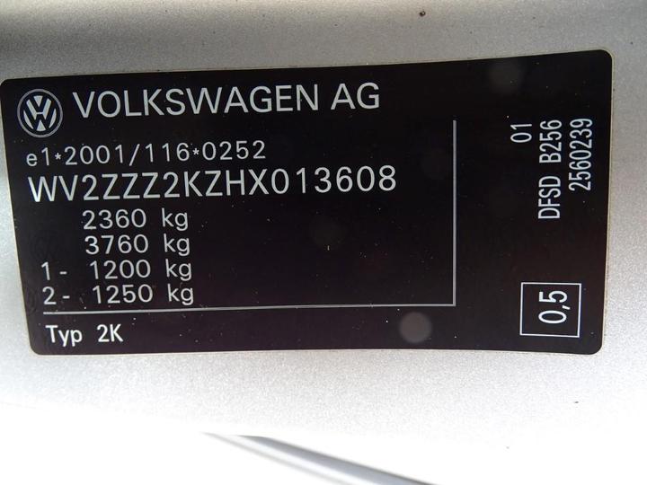 Photo 5 VIN: WV2ZZZ2KZHX013608 - VOLKSWAGEN CADDY 