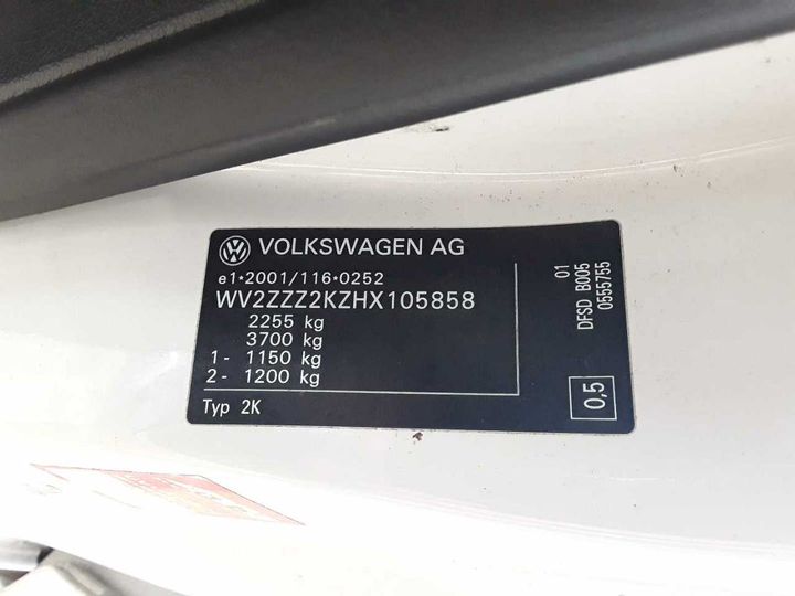 Photo 11 VIN: WV2ZZZ2KZHX105858 - VW CADDY 2.0 TDI 