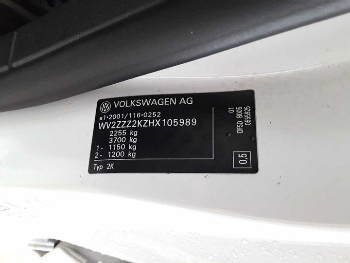 Photo 11 VIN: WV2ZZZ2KZHX105989 - VW CADDY 2.0 TDI EU6 