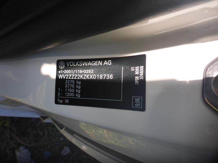 Photo 18 VIN: WV2ZZZ2KZKX018736 - VOLKSWAGEN CADDY 