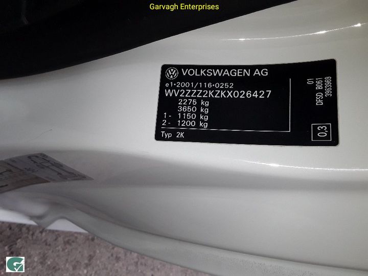 Photo 7 VIN: WV2ZZZ2KZKX026427 - VOLKSWAGEN CADDY 