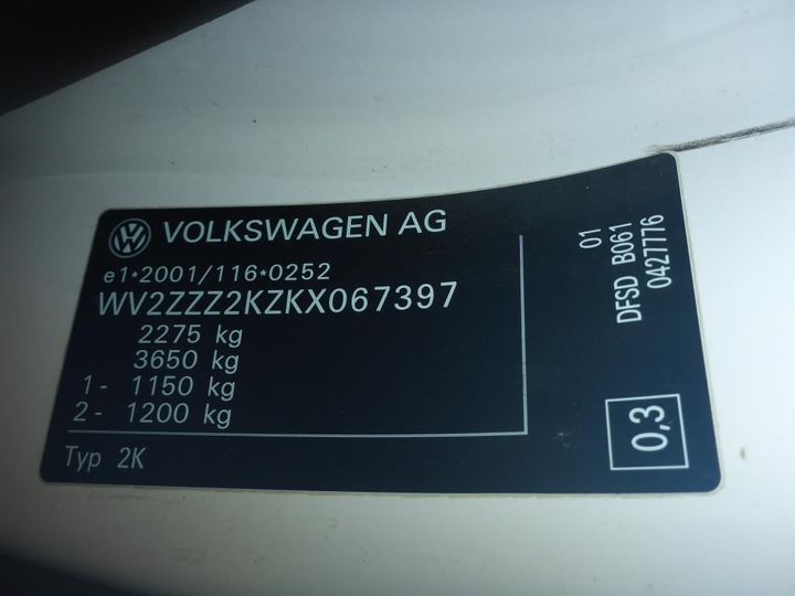 Photo 11 VIN: WV2ZZZ2KZKX067397 - VOLKSWAGEN CADDY 