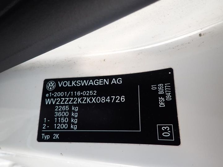 Photo 8 VIN: WV2ZZZ2KZKX084726 - VOLKSWAGEN CADDY 