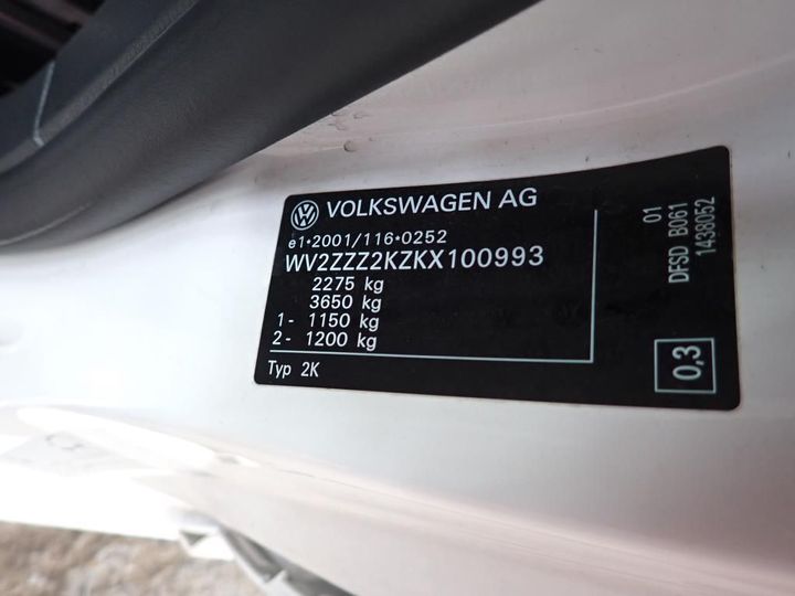 Photo 17 VIN: WV2ZZZ2KZKX100993 - VOLKSWAGEN CADDY 