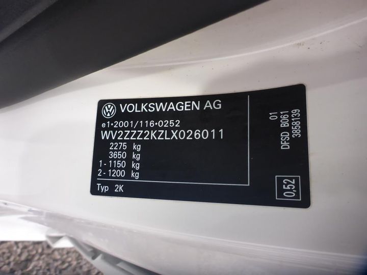 Photo 20 VIN: WV2ZZZ2KZLX026011 - VOLKSWAGEN CADDY 