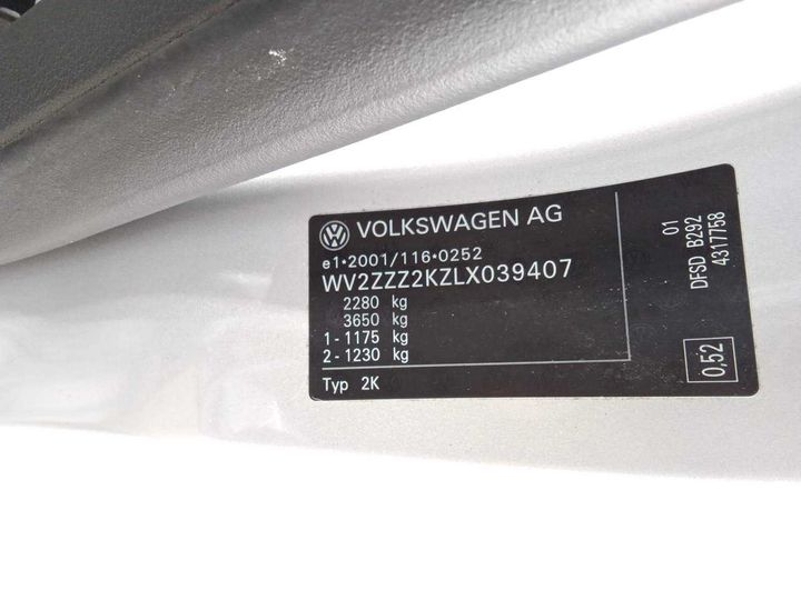 Photo 11 VIN: WV2ZZZ2KZLX039407 - VW CADDY 2.0 TDI MAXI 