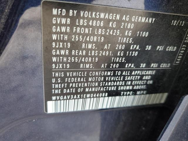 Photo 11 VIN: WVGAV3AX1EW044088 - VOLKSWAGEN TIGUAN 