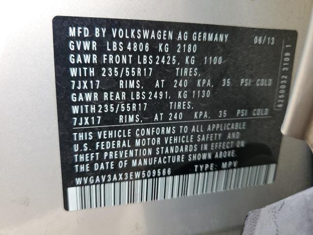 Photo 11 VIN: WVGAV3AX3EW509566 - VOLKSWAGEN TIGUAN 