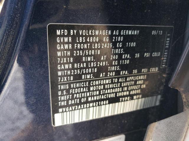 Photo 12 VIN: WVGAV3AX8DW621066 - VOLKSWAGEN TIGUAN 