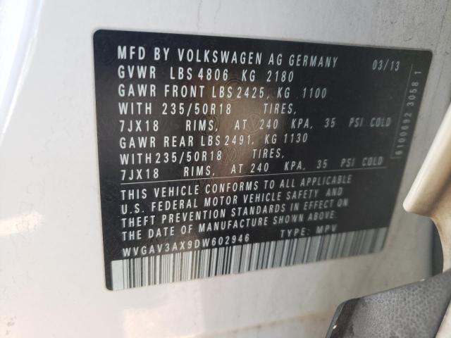 Photo 11 VIN: WVGAV3AX9DW602946 - VOLKSWAGEN TIGUAN S 