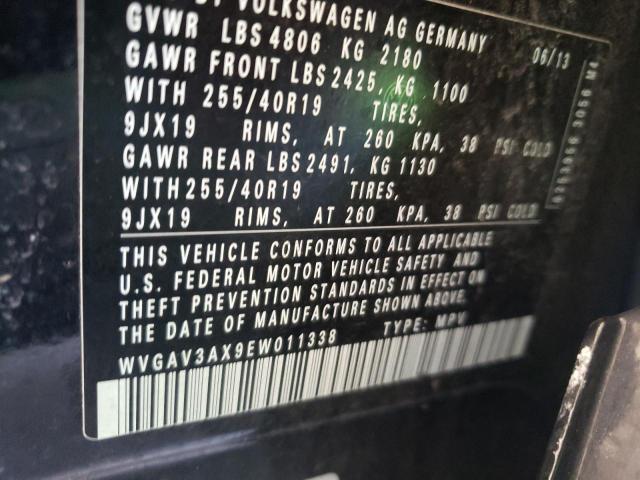 Photo 9 VIN: WVGAV3AX9EW011338 - VOLKSWAGEN TIGUAN S 