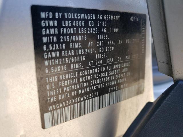 Photo 11 VIN: WVGAV3AX9EW592677 - VOLKSWAGEN TIGUAN 