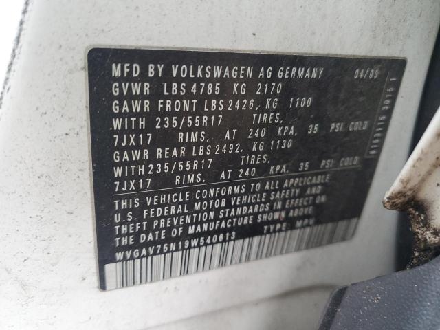 Photo 11 VIN: WVGAV75N19W540613 - VOLKSWAGEN TIGUAN 