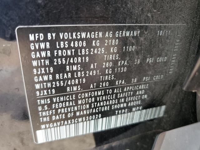 Photo 13 VIN: WVGAV7AX3CW530020 - VOLKSWAGEN TIGUAN 