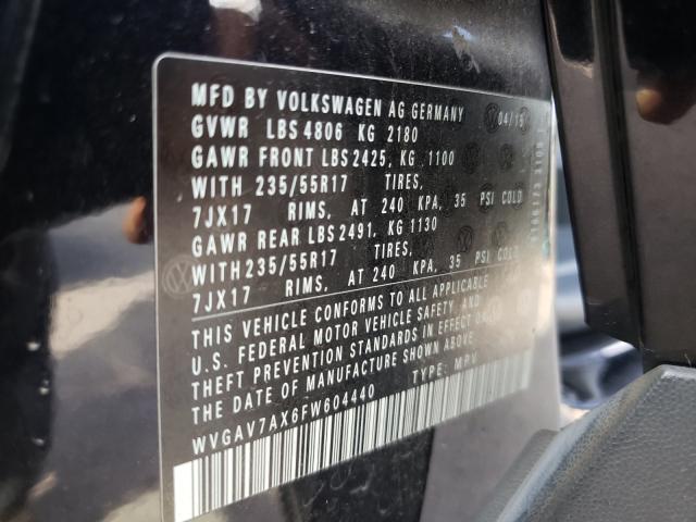 Photo 9 VIN: WVGAV7AX6FW604440 - VOLKSWAGEN TIGUAN 