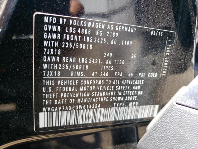 Photo 11 VIN: WVGAV7AX6GW614354 - VOLKSWAGEN TIGUAN 