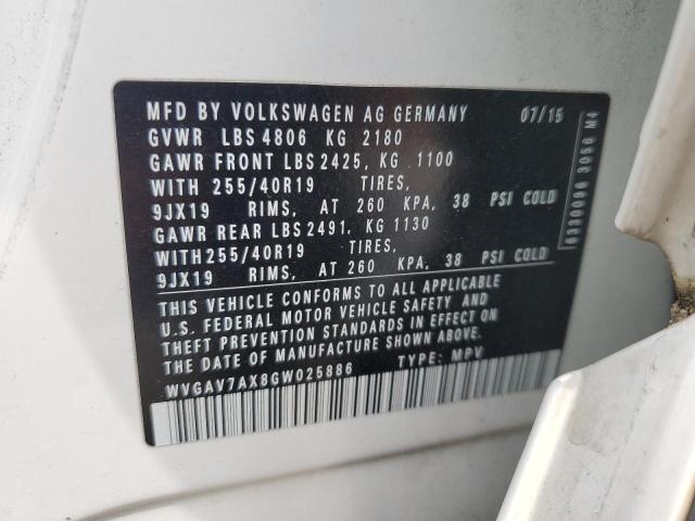 Photo 11 VIN: WVGAV7AX8GW025886 - VOLKSWAGEN TIGUAN 