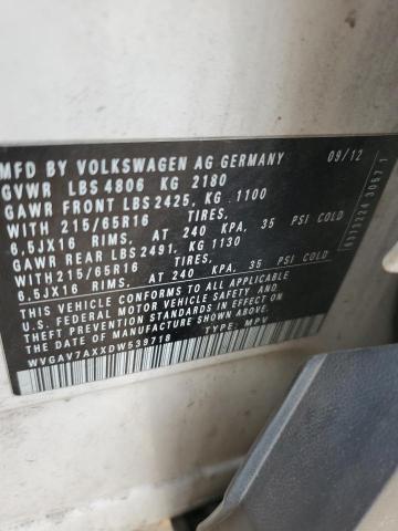 Photo 12 VIN: WVGAV7AXXDW539718 - VOLKSWAGEN TIGUAN S 