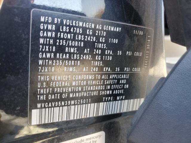 Photo 12 VIN: WVGAV95N39W525011 - VOLKSWAGEN TIGUAN S 