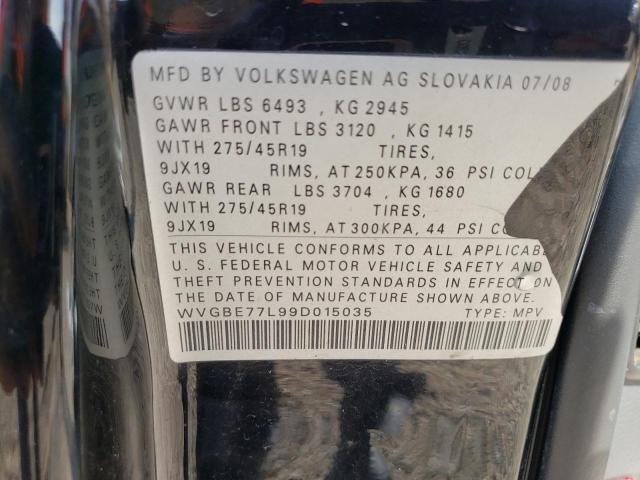 Photo 11 VIN: WVGBE77L99D015035 - VOLKSWAGEN TOUAREG 