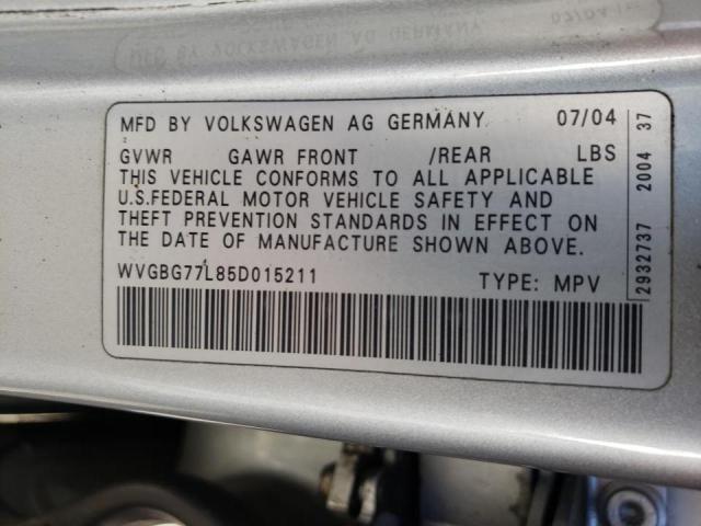 Photo 9 VIN: WVGBG77L85D015211 - VOLKSWAGEN TOUAREG 3. 