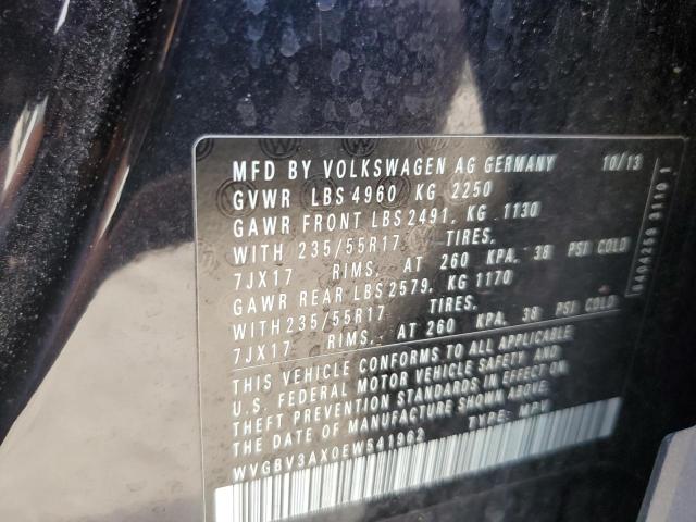 Photo 12 VIN: WVGBV3AX0EW541962 - VOLKSWAGEN TIGUAN S 