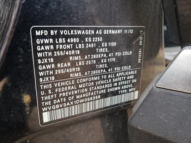 Photo 13 VIN: WVGBV3AX1DW056356 - VOLKSWAGEN TIGUAN S 