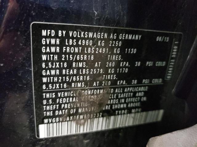 Photo 12 VIN: WVGBV3AX1EW509232 - VOLKSWAGEN TIGUAN 