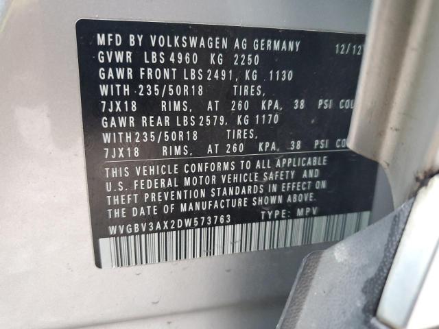 Photo 11 VIN: WVGBV3AX2DW573763 - VOLKSWAGEN TIGUAN 