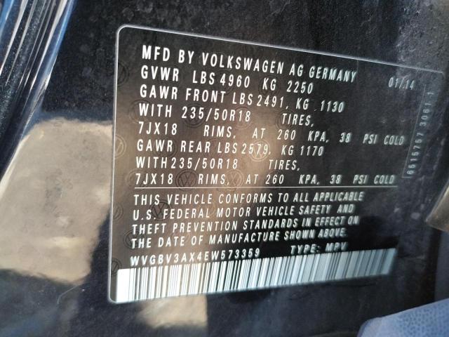 Photo 9 VIN: WVGBV3AX4EW573359 - VOLKSWAGEN TIGUAN 