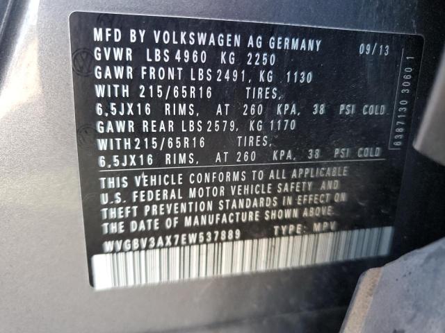 Photo 12 VIN: WVGBV3AX7EW537889 - VOLKSWAGEN TIGUAN 