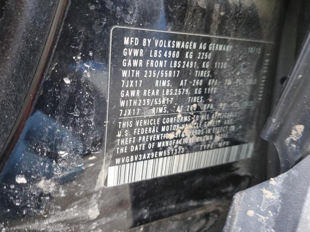 Photo 11 VIN: WVGBV3AX9EW551373 - VOLKSWAGEN TIGUAN S 