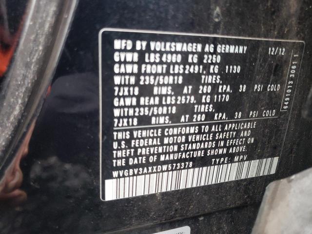 Photo 12 VIN: WVGBV3AXXDW573378 - VOLKSWAGEN TIGUAN 