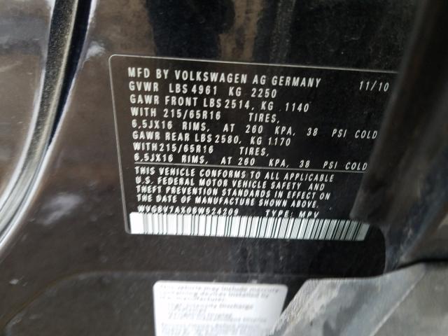 Photo 9 VIN: WVGBV7AX0BW524209 - VOLKSWAGEN TIGUAN 