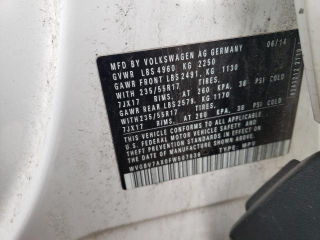 Photo 13 VIN: WVGBV7AX0FW507836 - VOLKSWAGEN TIGUAN 