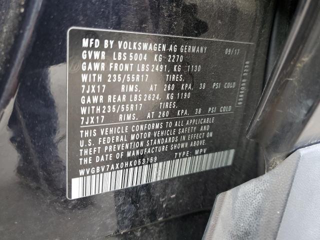 Photo 12 VIN: WVGBV7AX0HK053159 - VOLKSWAGEN TIGUAN 