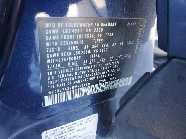 Photo 12 VIN: WVGBV7AX2BW515060 - VOLKSWAGEN TIGUAN S 