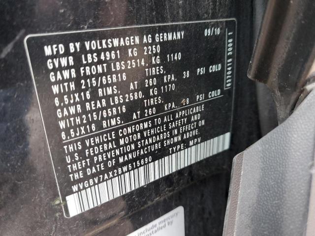 Photo 12 VIN: WVGBV7AX2BW515690 - VOLKSWAGEN TIGUAN 