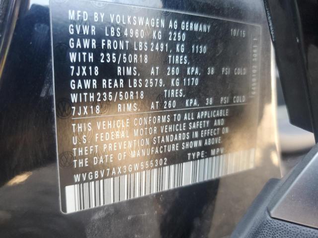 Photo 12 VIN: WVGBV7AX3GW555302 - VOLKSWAGEN TIGUAN S 