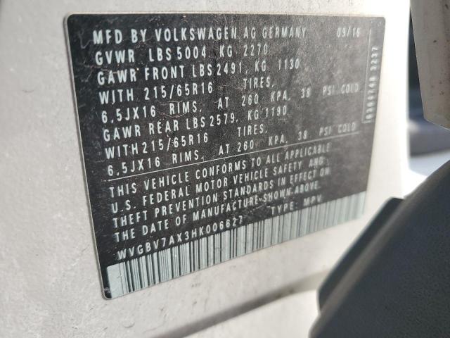 Photo 12 VIN: WVGBV7AX3HK006627 - VOLKSWAGEN TIGUAN 