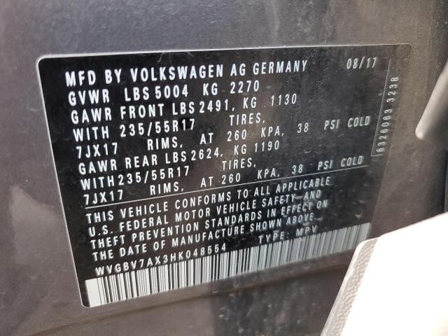 Photo 13 VIN: WVGBV7AX3HK048554 - VOLKSWAGEN TIGUAN 