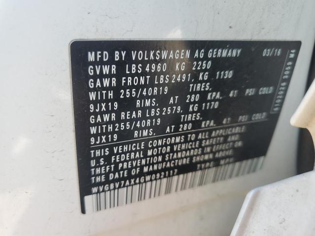 Photo 12 VIN: WVGBV7AX4GW092117 - VOLKSWAGEN TIGUAN 