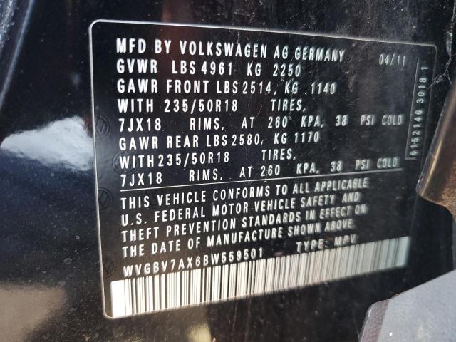 Photo 12 VIN: WVGBV7AX6BW559501 - VOLKSWAGEN TIGUAN S 