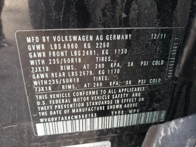 Photo 9 VIN: WVGBV7AX6CW550153 - VOLKSWAGEN TIGUAN S 