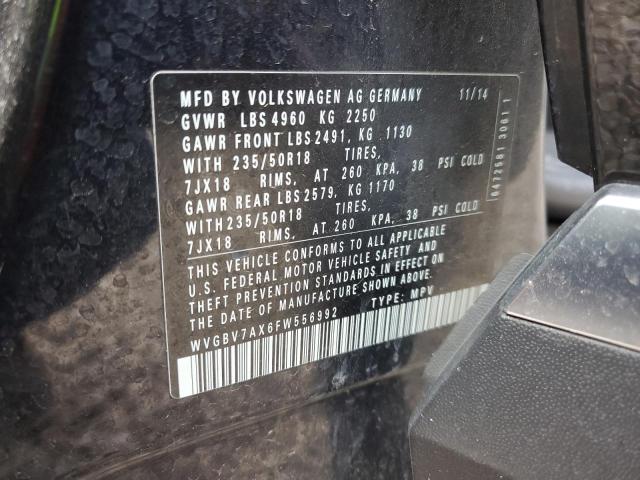 Photo 13 VIN: WVGBV7AX6FW556992 - VOLKSWAGEN TIGUAN S 